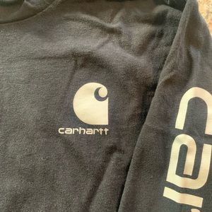 3/$25 ✨ Boys Carhartt Long Sleeve Hooded Tee Shirt Size L (14-16)